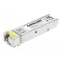 Módulo transceptor óptico SFP bidireccional Intellinet Gigabit Fiber WDM 1000Base-BX-D (LC) puerto monomodo, 120 km, BiDi WDM (RX1490/TX1550), conforme MSA para máxima compatibilidad, plateado