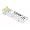 Módulo transceptor óptico SFP bidireccional Intellinet Gigabit Fiber WDM 1000Base-BX-D (LC) puerto monomodo, 120 km, BiDi WDM (RX1490/TX1550), conforme MSA para máxima compatibilidad, plateado