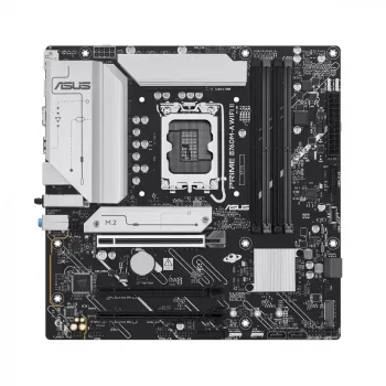 Placa base ASUS PRIME B760M-A WIFI II, micro ATX, Intel B760, LGA 1700, DDR5, 4 ranuras DIMM, hasta 256 GB, Wi-Fi 6E, 2,5Gb Ethernet