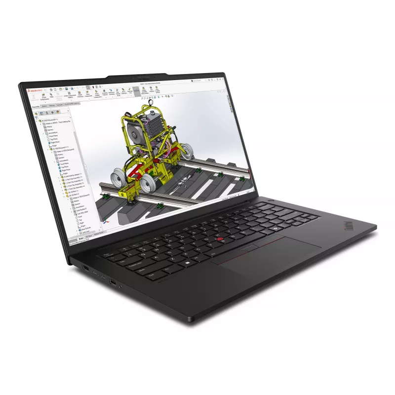 Lenovo ThinkPad P14s Gen 6 (Intel) Intel Core Ultra 7 265H Estación de trabajo móvil 36,8 cm (14,5 inch) WQXGA 64 GB DDR5-SDRAM 1 TB SSD NVIDIA RTX PRO 1000 Negro Wi-Fi 7 (802.11be) Windows 11 Pro Alemán Negro