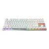 Teclado gaming inalámbrico Cherry MX 8.2 Pro TMR – Tenkeyless 88 teclas, USB + RF + Bluetooth, interruptores mecánicos magnéticos, RGB, Plata/Blanco