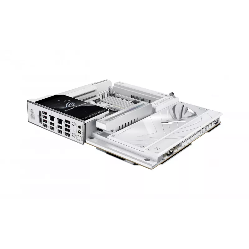 Placa base ASUS ROG CROSSHAIR X870E GLACIAL — AMD X870E, zócalo AM5, E-ATX, DDR5, hasta 256 GB, Wi‑Fi 7, Ethernet 10Gb