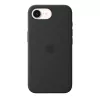Funda de silicona con MagSafe para Apple iPhone 17e — Negro, silicona y microfibra, 6,1