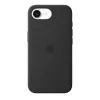 Funda de silicona con MagSafe para Apple iPhone 17e — Negro, silicona y microfibra, 6,1