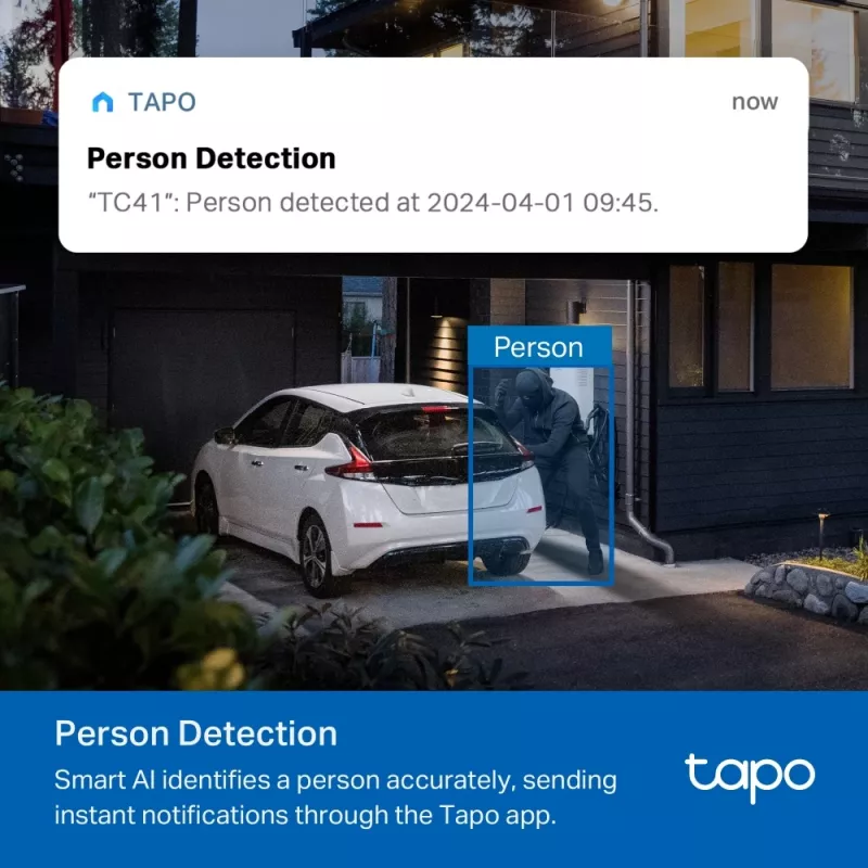 TP-Link Tapo TC41 V2 Cámara de vigilancia IP tipo domo Interior y exterior 2304 x 1296 píxeles Techo/Pared/Mástil