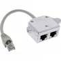 Duplicador de puerto ISDN InLine 1x conector macho RJ45 / 2x conector hembra RJ45 con cable 69932A