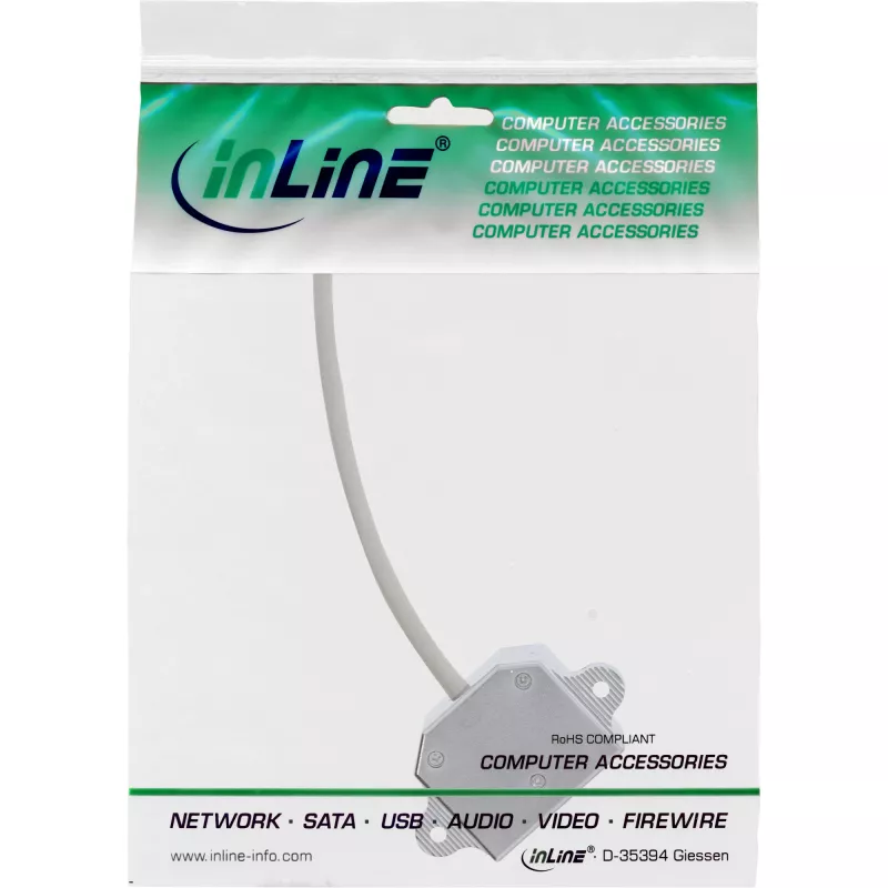 Duplicador de puerto ISDN InLine 1x conector macho RJ45 / 2x conector hembra RJ45 con cable 69932A