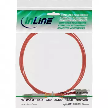 Cable de fibra óptica dúplex InLine LC/SC 50/125 µm OM2 0,5 m