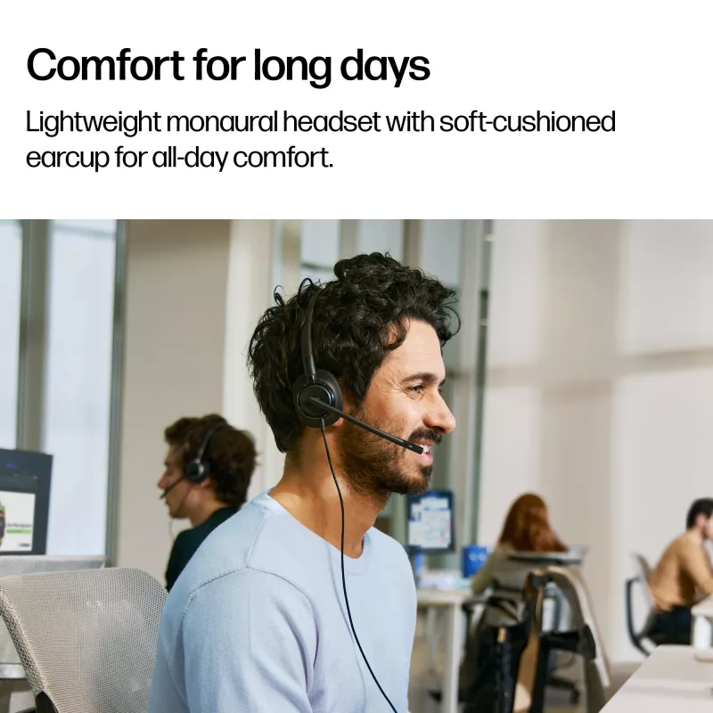Auriculares estéreo con cable HP Poly Mission 425 Classic USB, over-ear, 126 g