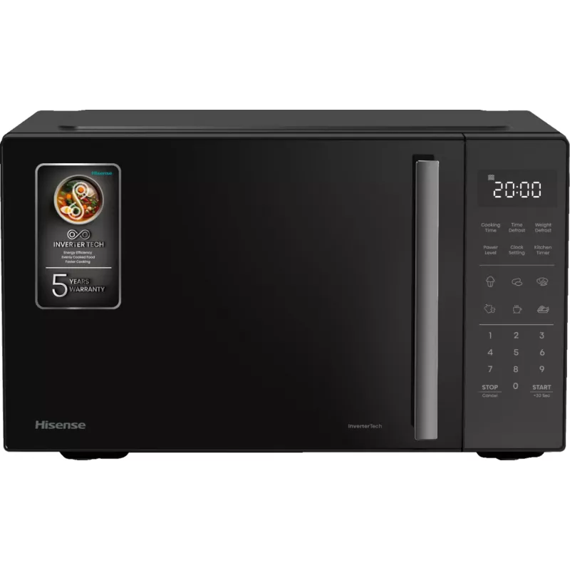 Hisense H23MOBS4HI negro microondas solo encimera 23 L 900 W
