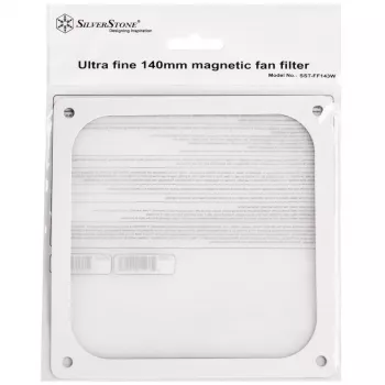 SilverStone SST-FF143W filtro antipolvo magnético, 140 mm, blanco