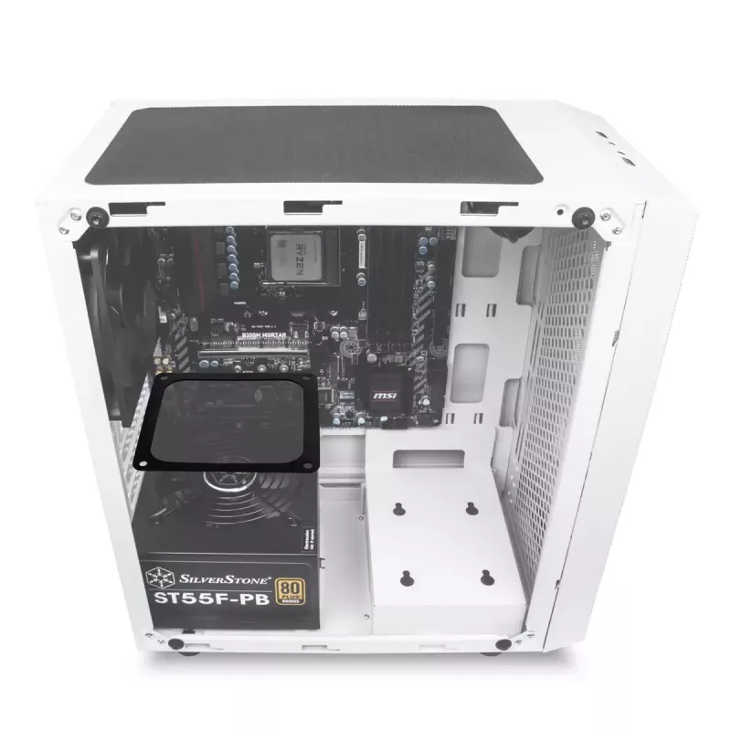 SilverStone SST-FF143W filtro antipolvo magnético, 140 mm, blanco