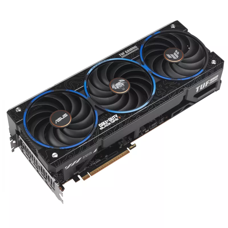Tarjeta gráfica ASUS TUF Gaming TUF-RX9070XT-O16G-COD-BO7 AMD Radeon RX 9070 XT 16 GB GDDR6, 256 bits, PCIe 5.0, 3 ventiladores