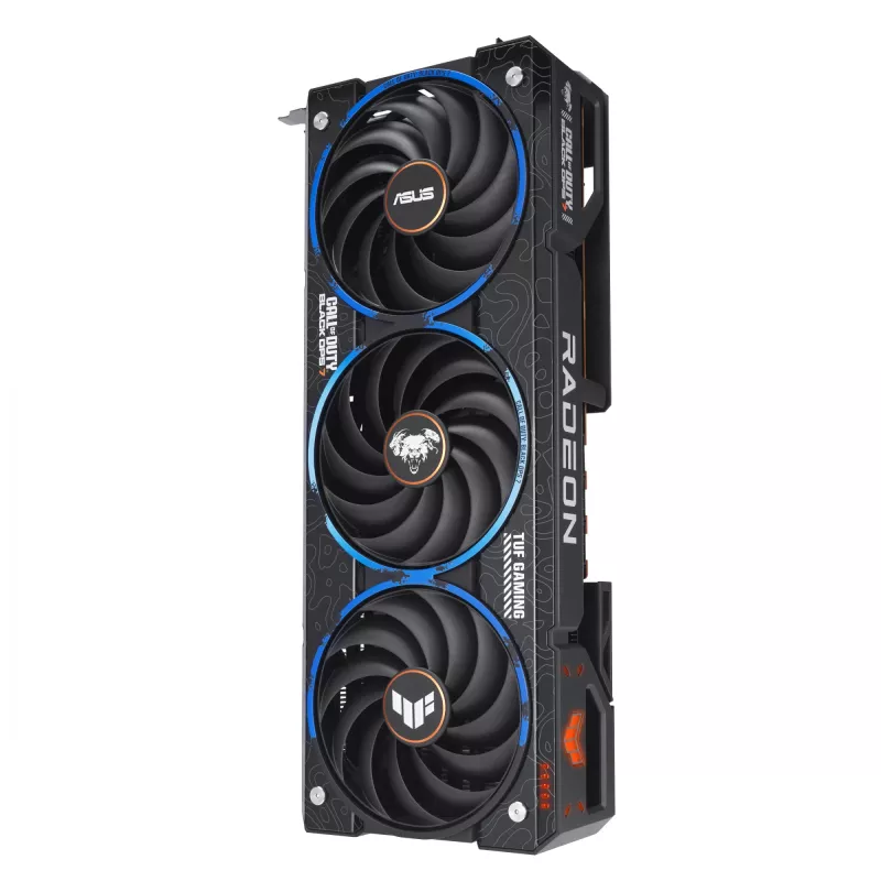 Tarjeta gráfica ASUS TUF Gaming TUF-RX9070XT-O16G-COD-BO7 AMD Radeon RX 9070 XT 16 GB GDDR6, 256 bits, PCIe 5.0, 3 ventiladores