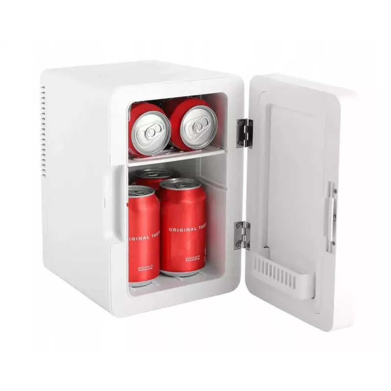 Mini nevera con espejo de maquillaje LED Elle ESDAF01WHEU 6 L blanca