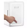 Mini nevera con espejo de maquillaje LED Elle ESDAF01WHEU 6 L blanca