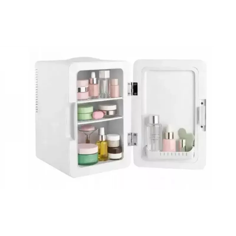 Mini nevera con espejo de maquillaje LED Elle ESDAF01WHEU 6 L blanca