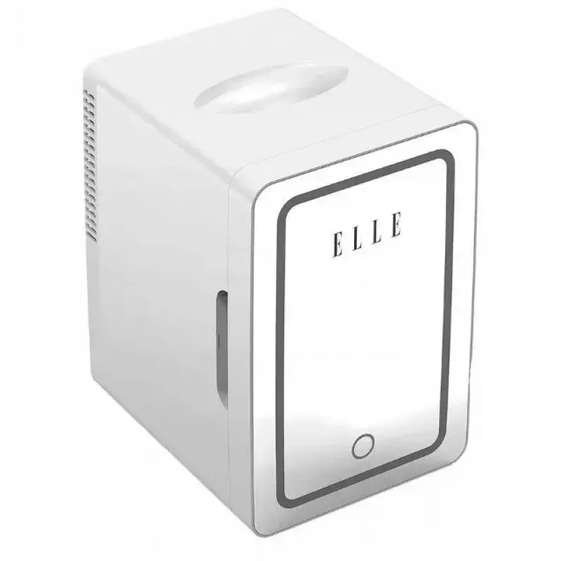 Mini nevera con espejo de maquillaje LED Elle ESDAF01WHEU 6 L blanca