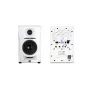 Soporte para monitores de campo cercano Kali Audio LP-UNF WH para monitores de estudio/escritorio, blanco, con Bluetooth