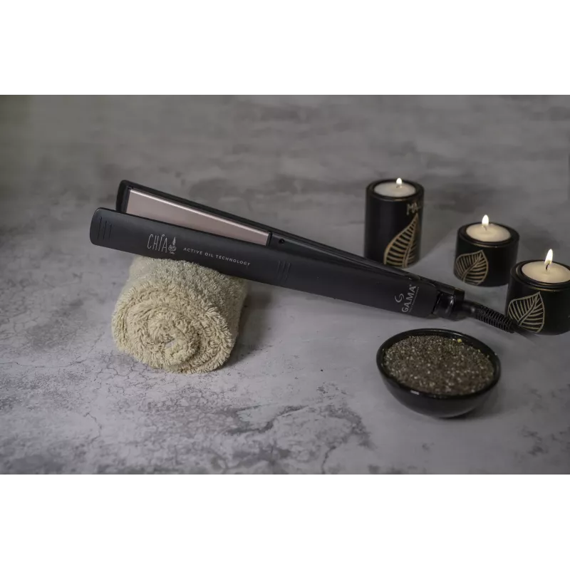GA.MA Elegance Chia plancha de pelo Warm negro 45 W 2,5 m