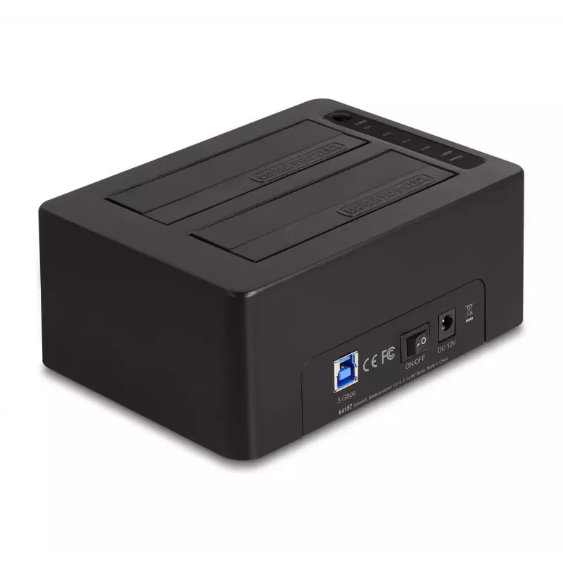 Carcasa para HDD/SSD DeLOCK 64187 negra 2,5/3,5 pulgadas 5 Gbit/s
