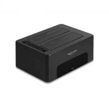 Carcasa para HDD/SSD DeLOCK 64187 negra 2,5/3,5 pulgadas 5 Gbit/s