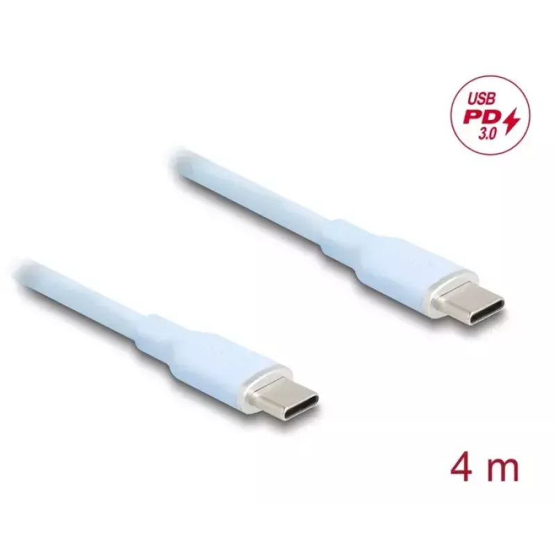 DeLOCK cable USB USB 2.0 4 m USB-C azul 81236