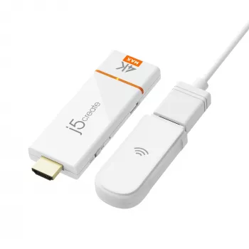 Adaptador de pantalla inalámbrica j5create ScreenCast 4K Max 2160p blanco