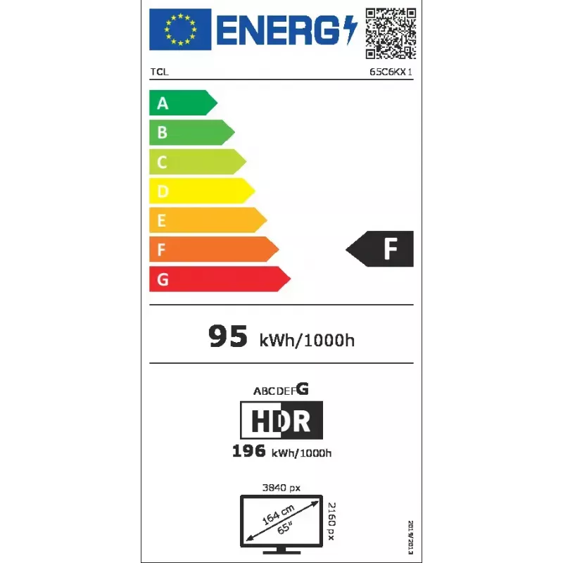 TCL C6K 65C6K TV 165,1 cm (65 pulgadas) 4K Ultra HD Smart TV Wi-Fi metalizado