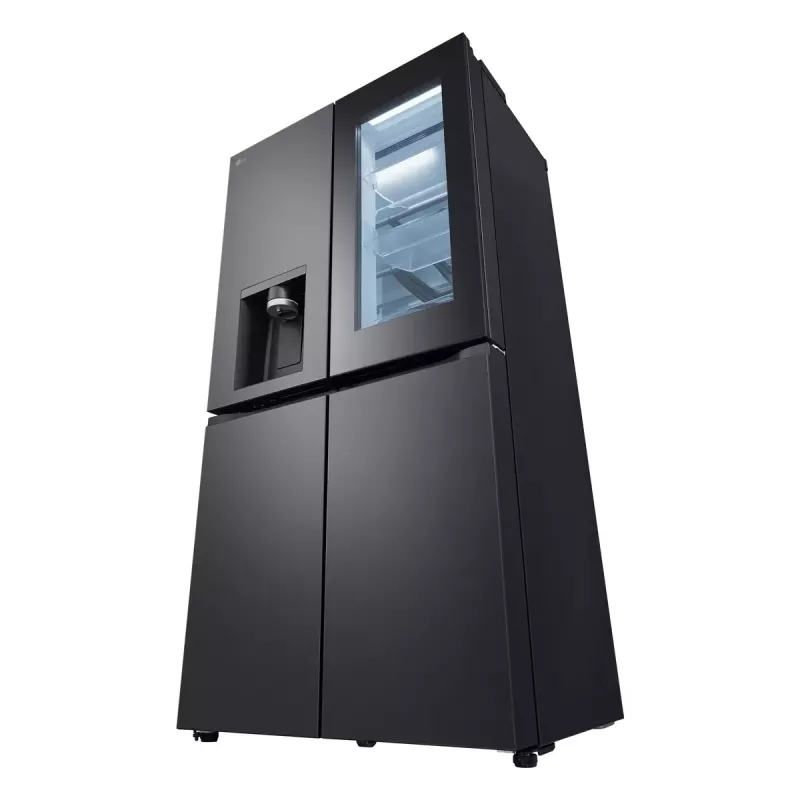 LG InstaView GMG960EVJE Frigorífico side-by-side independiente 638 L negro