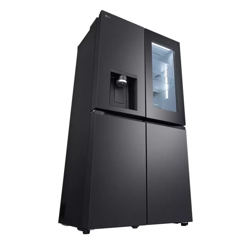 LG InstaView GMG960EVJE Frigorífico side-by-side independiente 638 L negro