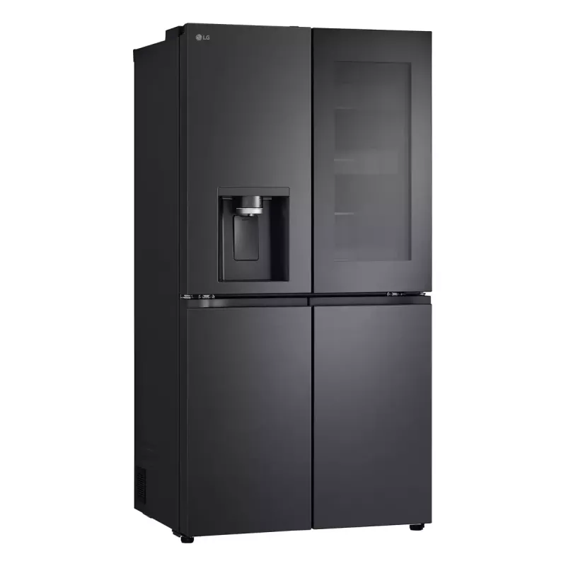 LG InstaView GMG960EVJE Frigorífico side-by-side independiente 638 L negro