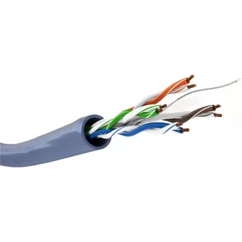 Cable de red GOOBAY 96096 Cat6a U/UTP en rollo, 100 m, azul