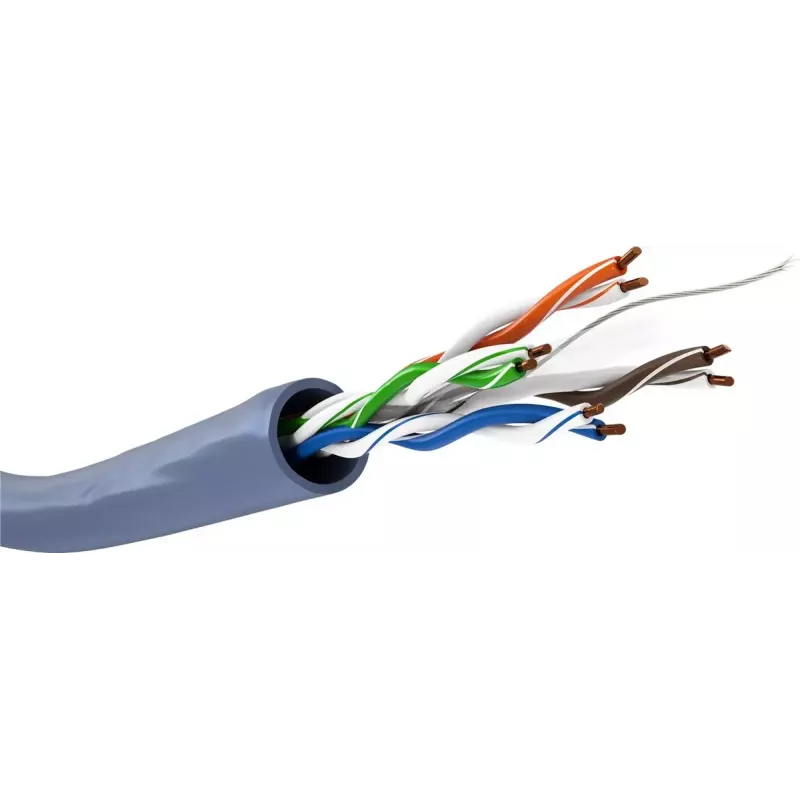 Cable de red GOOBAY 96096 Cat6a U/UTP en rollo, 100 m, azul