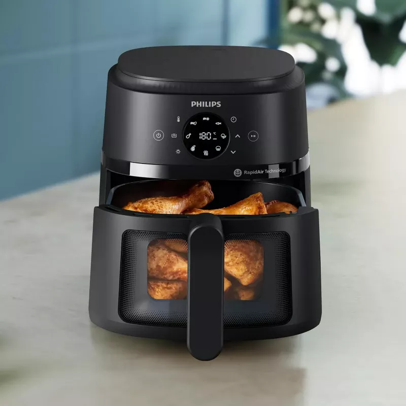 Philips serie 2000 NA220/00 Freidora individual 4,2 L de pie 1500 W freidora de aire negro