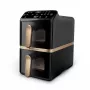 Philips serie 4000 Freidora de aire de doble cesta con cesta vertical 10L de pie 2750 W freidora de aire negro