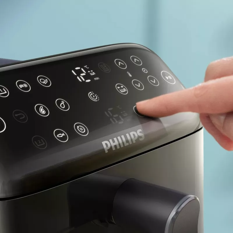 Philips serie 4000 Freidora de aire de doble cesta con cesta vertical 10L de pie 2750 W freidora de aire negro