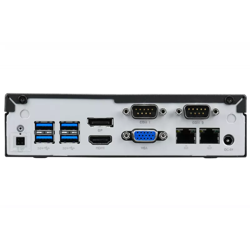 Shuttle XPC Barebone delgado DL40N, Intel N150, 1x DDR5, 2x LAN (2x 2,5Gbit), 2xCOM,1xHDMI,1xDP, 1x VGA, sin ventilador, funcionamiento continuo 24/7