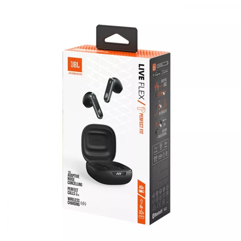 JBL LIVE FLEX Auriculares True Wireless Stereo (TWS) in-ear llamadas/música Bluetooth negro