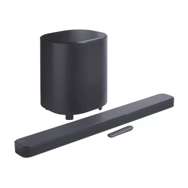 Barra de sonido JBL Bar 500MK2 negra — 5.1 canales, 750 W, Dolby Atmos, inalámbrica y cableada, subwoofer incluido
