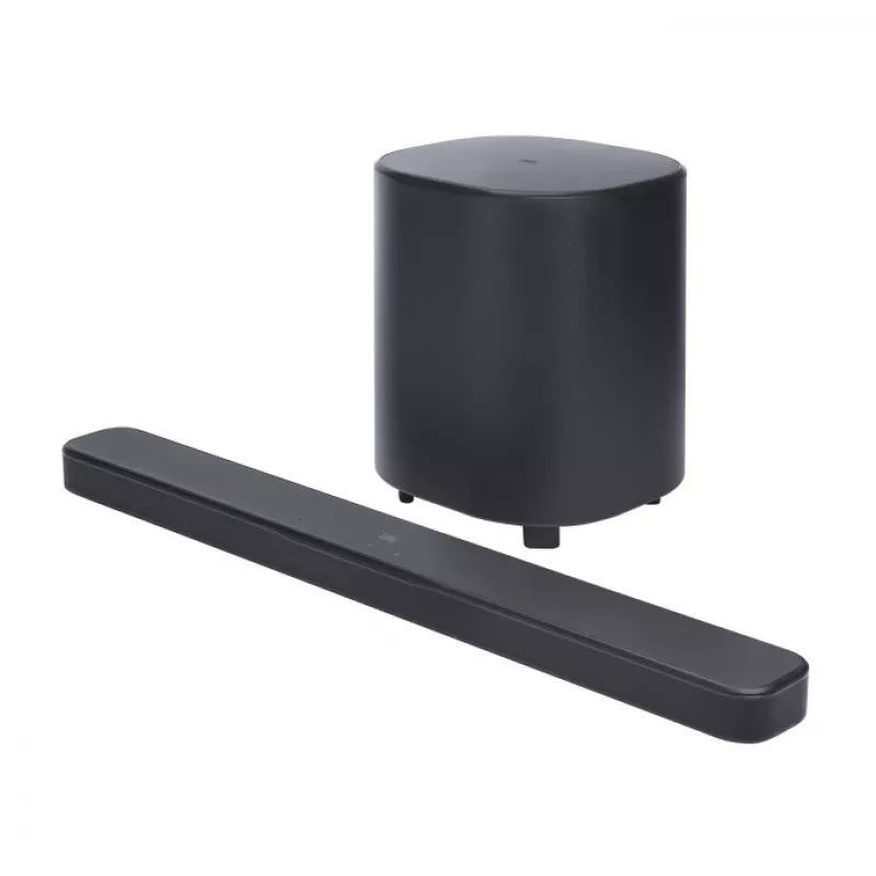 Barra de sonido JBL Bar 500MK2 negra — 5.1 canales, 750 W, Dolby Atmos, inalámbrica y cableada, subwoofer incluido