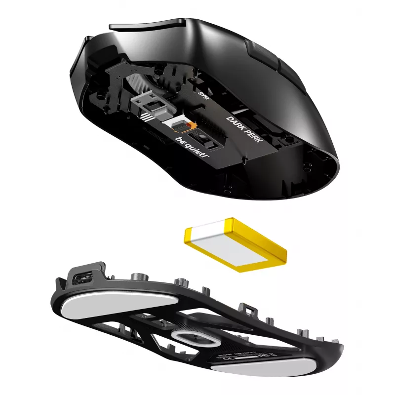 be quiet Dark Perk | Sym Ratón gaming diestro RF Wireless + USB Type-C Óptico 32000 DPI