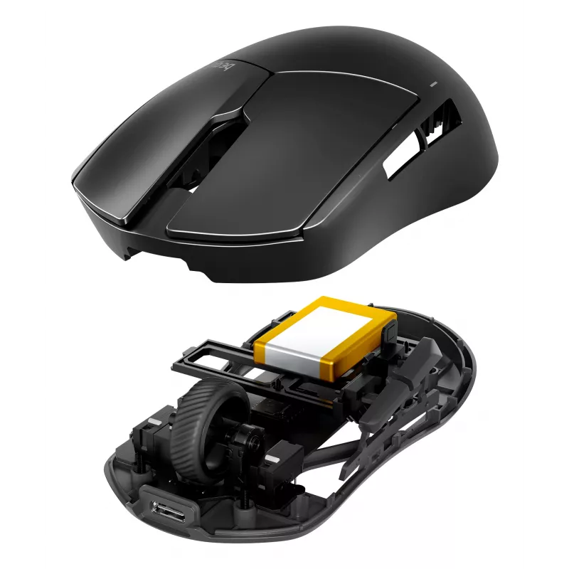 be quiet Dark Perk | Sym Ratón gaming diestro RF Wireless + USB Type-C Óptico 32000 DPI