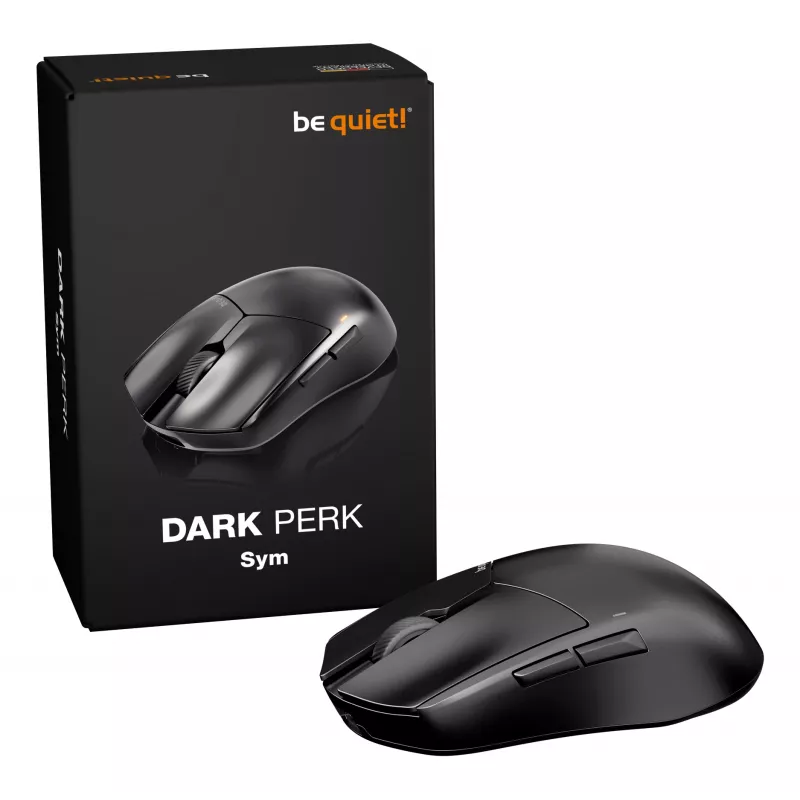 be quiet Dark Perk | Sym Ratón gaming diestro RF Wireless + USB Type-C Óptico 32000 DPI