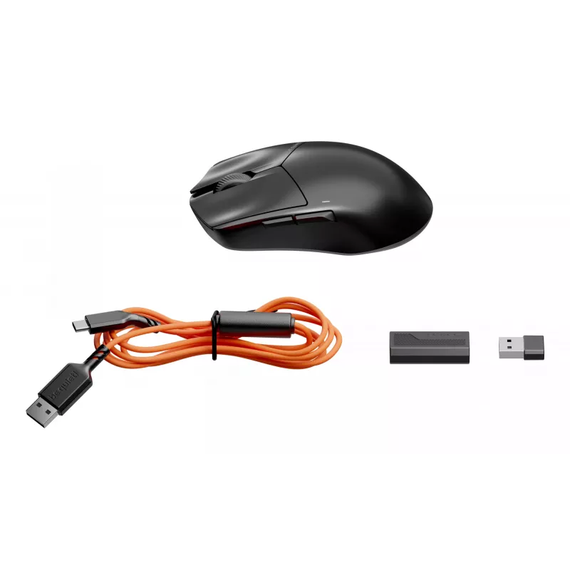be quiet Dark Perk | Sym Ratón gaming diestro RF Wireless + USB Type-C Óptico 32000 DPI