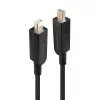 Lindy Cable Mini DisplayPort 1.4 híbrido de fibra óptica 30m con conectores DP extraíbles