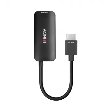 Lindy Convertidor HDMI 8K60 a DisplayPort 1.4, 0,157 m, HDMI tipo A (estándar), DisplayPort, conector macho, conector hembra, recto