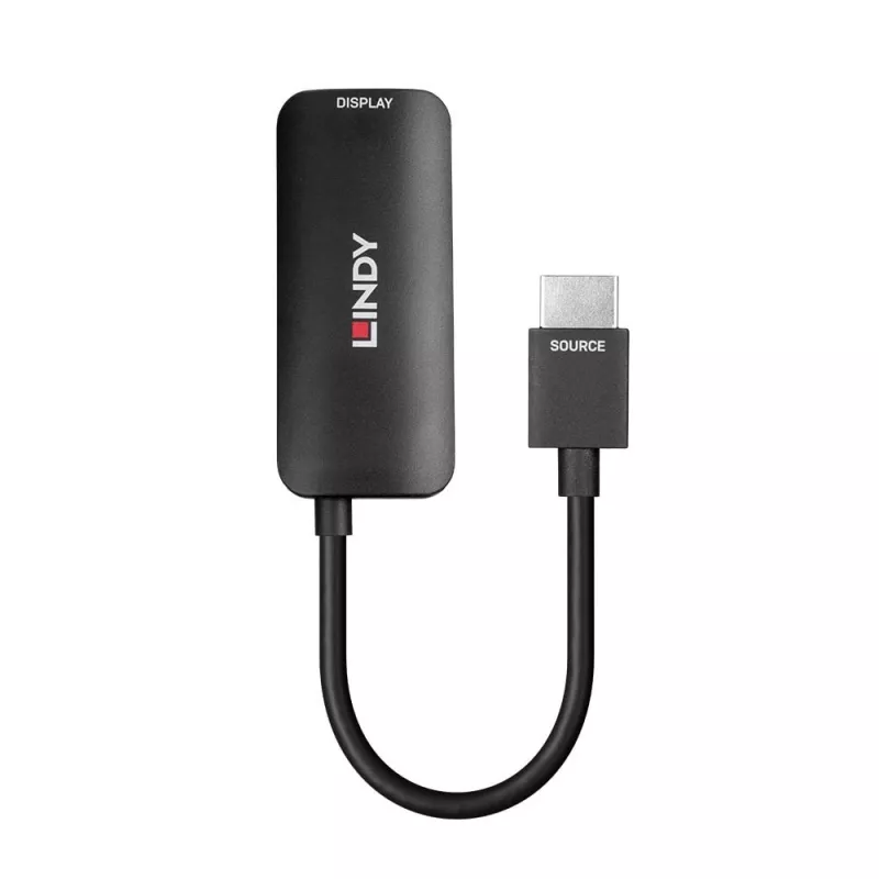 Lindy Convertidor HDMI 8K60 a DisplayPort 1.4, 0,157 m, HDMI tipo A (estándar), DisplayPort, conector macho, conector hembra, recto