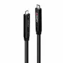Lindy cable híbrido USB 3.2 Gen 2 & DP 1.4 Type C, 15 m, negro