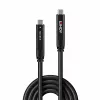 Lindy cable híbrido USB 3.2 Gen 2 & DP 1.4 Type C, 15 m, negro